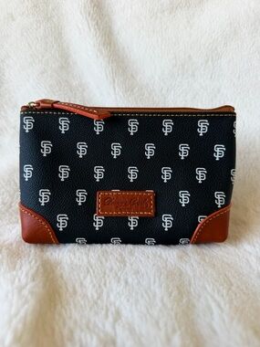 Dooney & Bourke MLB San Francisco Giants SF Monogram Zippered Pouch